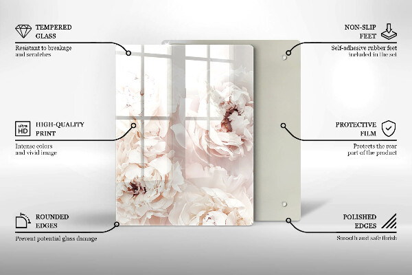 Deska kuchenna szklana Kolor żółty