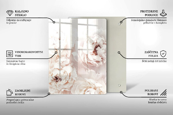 Deska kuchenna szklana Kolor żółty