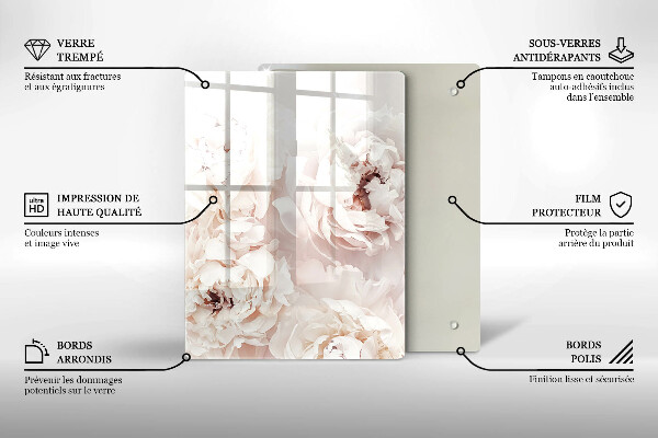 Deska kuchenna szklana Kolor żółty