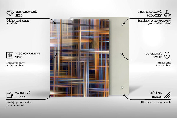 Deska kuchenna szklana Kolor żółty