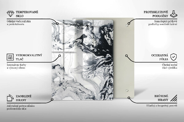 Deska kuchenna szklana Owoce cytryny