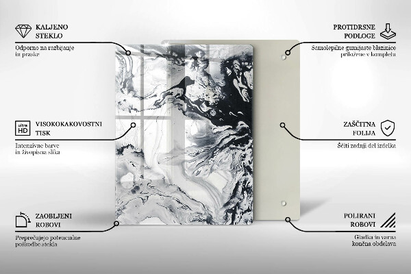 Deska kuchenna szklana Owoce cytryny