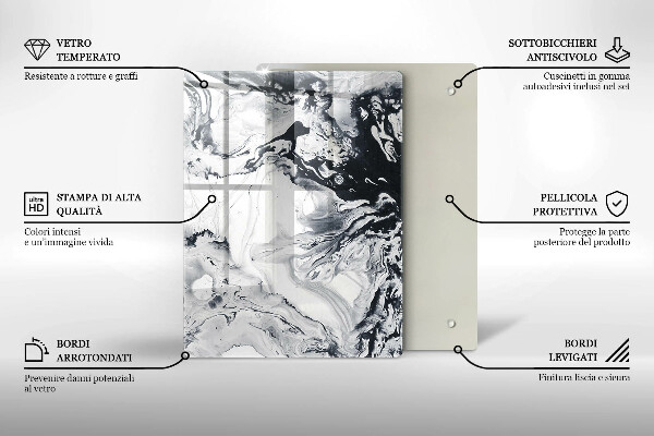 Deska kuchenna szklana Owoce cytryny