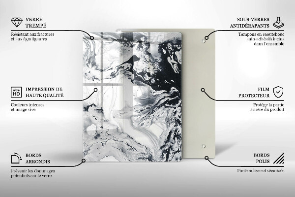 Deska kuchenna szklana Owoce cytryny