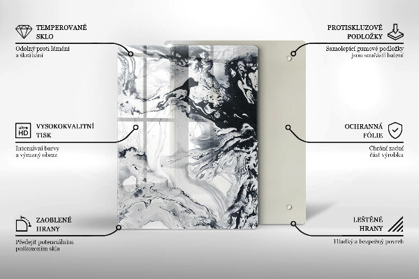 Deska kuchenna szklana Owoce cytryny