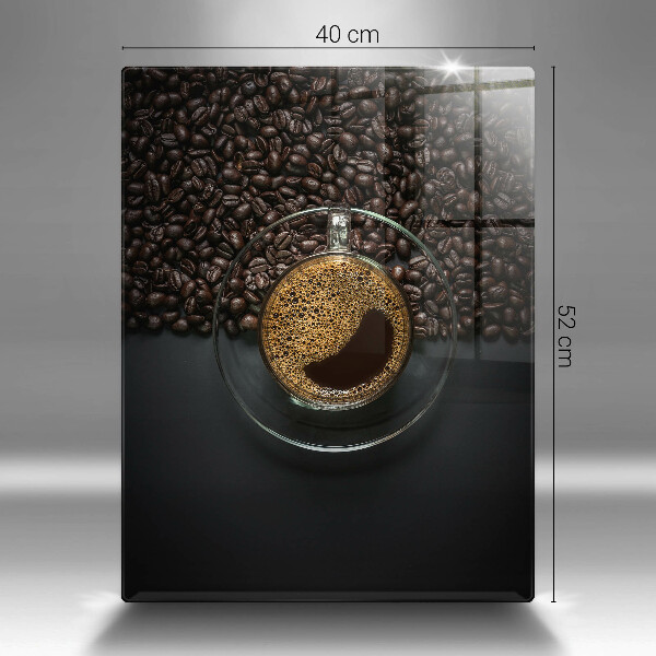 Deska kuchenna szklana Kawa i ziarna