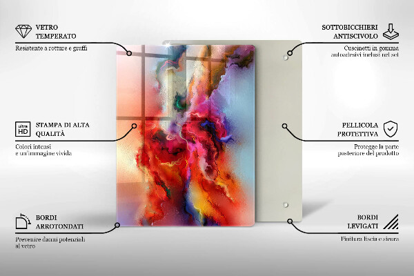 Deska kuchenna szklana Kawa i ziarna