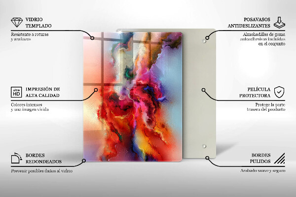 Deska kuchenna szklana Kawa i ziarna