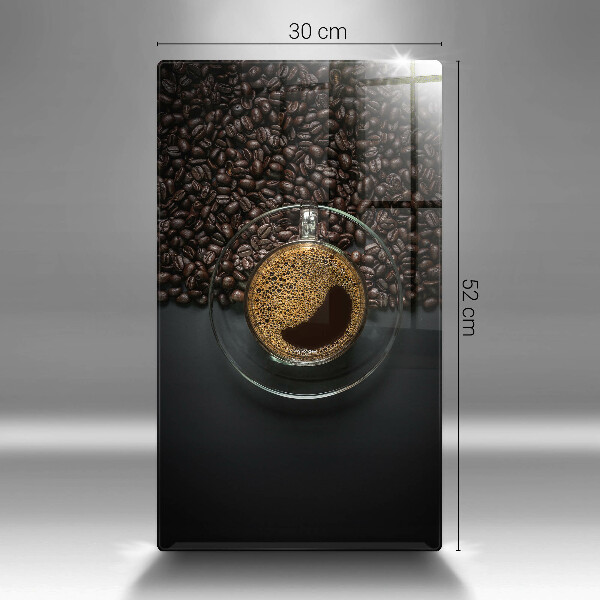 Deska kuchenna szklana Kawa i ziarna