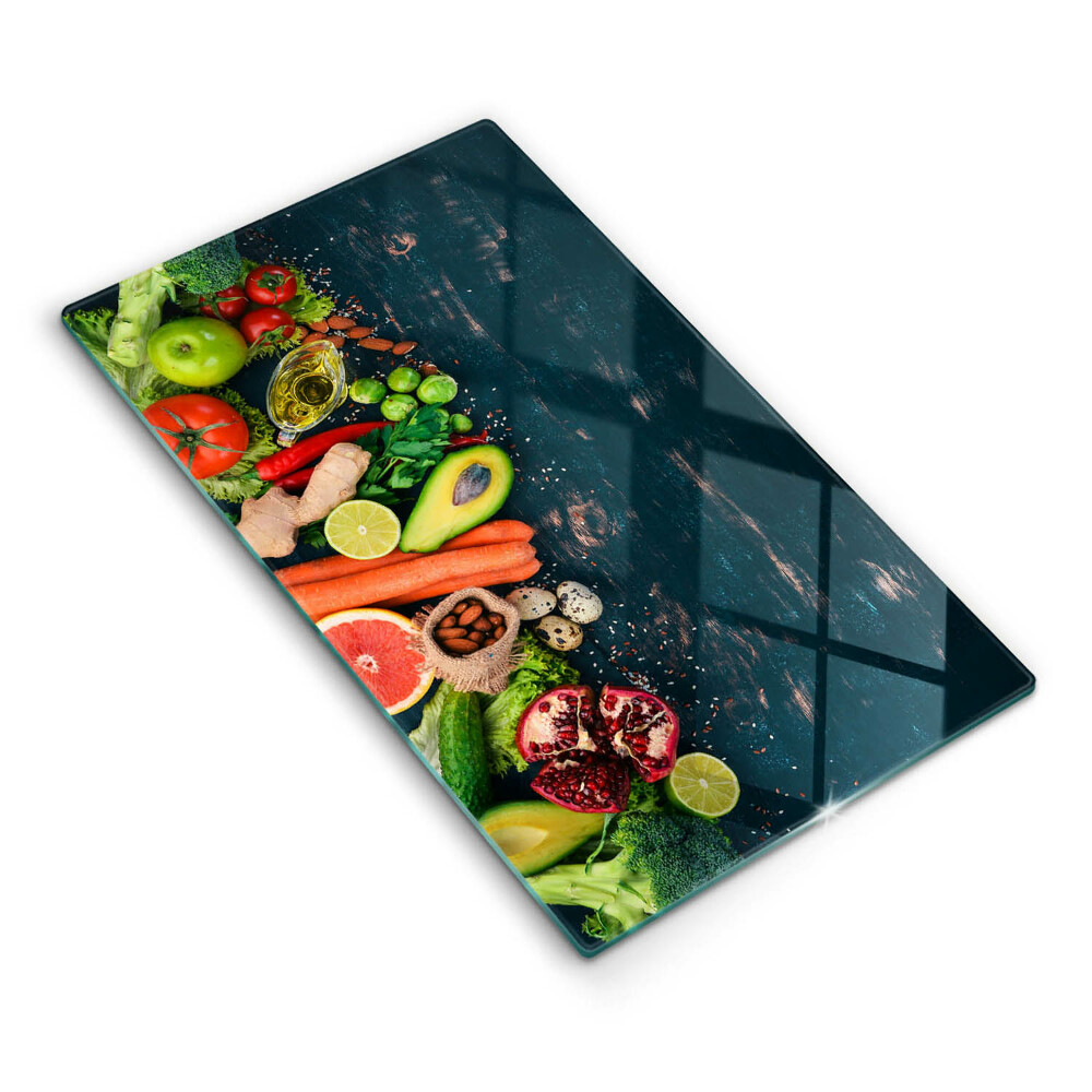 Deska kuchenna szklana Owoce i warzywa
