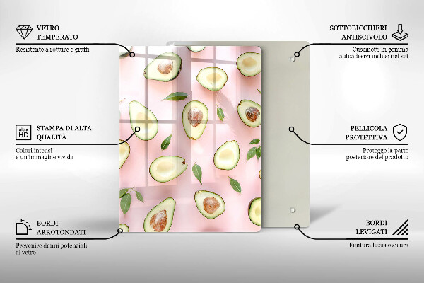 Deska kuchenna szklana Owoce i warzywa
