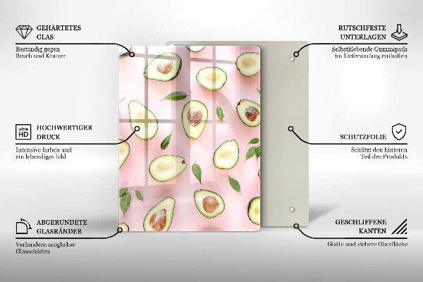 Deska kuchenna szklana Owoce i warzywa