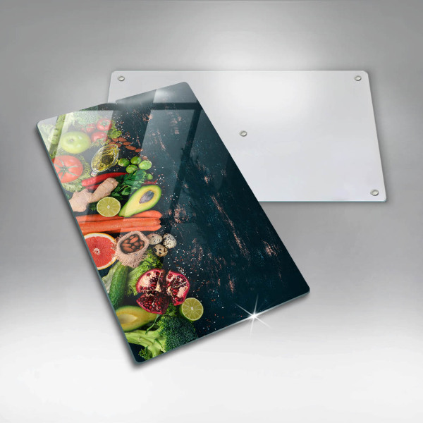 Deska kuchenna szklana Owoce i warzywa