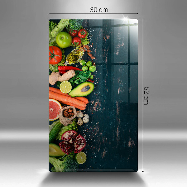 Deska kuchenna szklana Owoce i warzywa