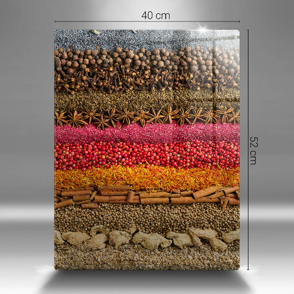 Deska kuchenna szklana Kolorowe przyprawy