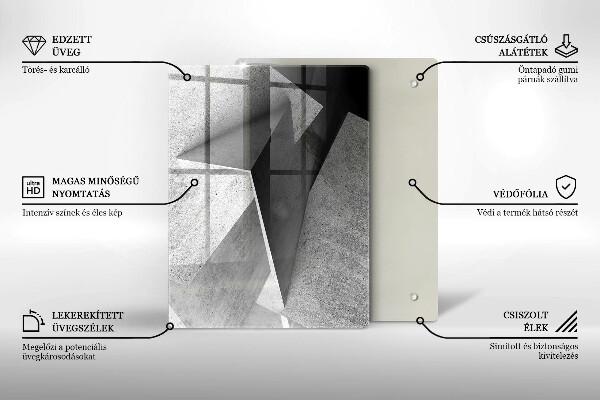 Deska kuchenna szklana Drewno tekstura