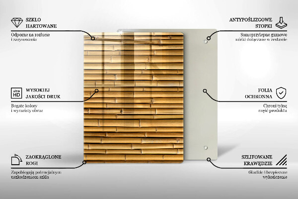 Deska kuchenna szklana Metalowe kształty