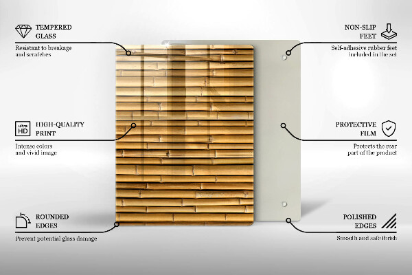 Deska kuchenna szklana Metalowe kształty