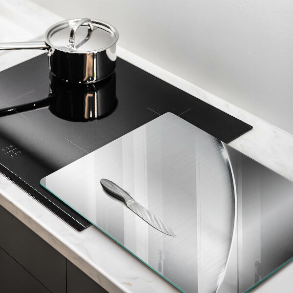 Deska kuchenna szklana Metalowe kształty