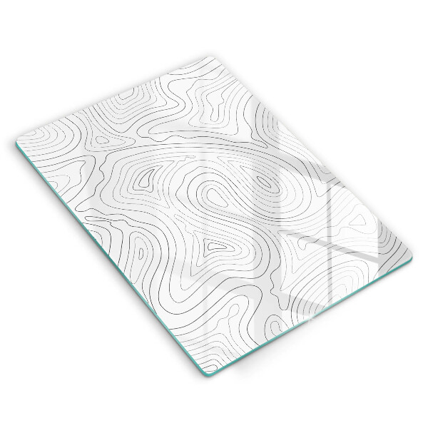 Deska kuchenna szklana Abstrakcja kształty