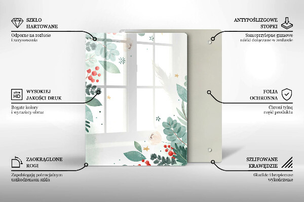 Deska kuchenna szklana Abstrakcja kształty