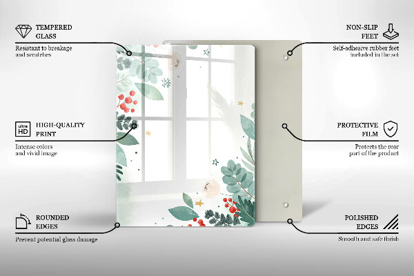 Deska kuchenna szklana Abstrakcja kształty