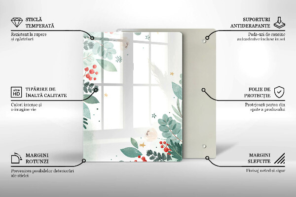 Deska kuchenna szklana Abstrakcja kształty