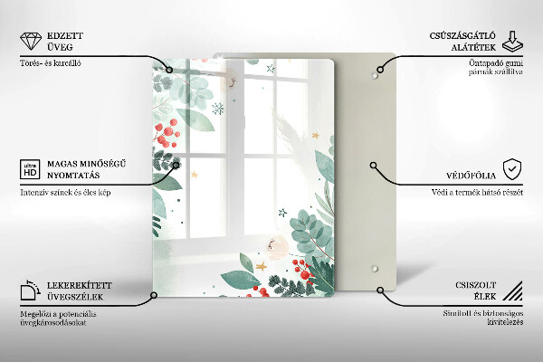 Deska kuchenna szklana Abstrakcja kształty