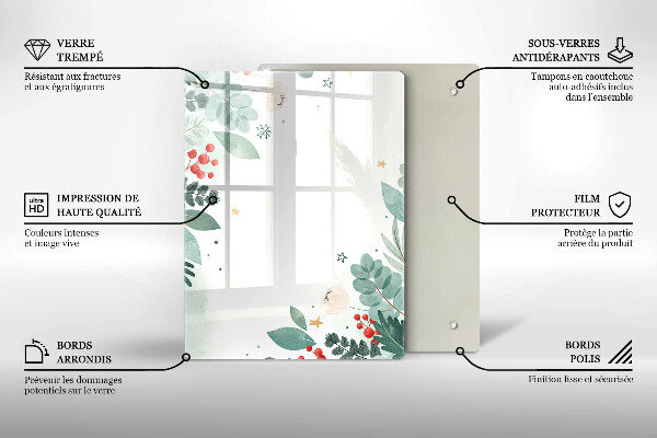 Deska kuchenna szklana Abstrakcja kształty