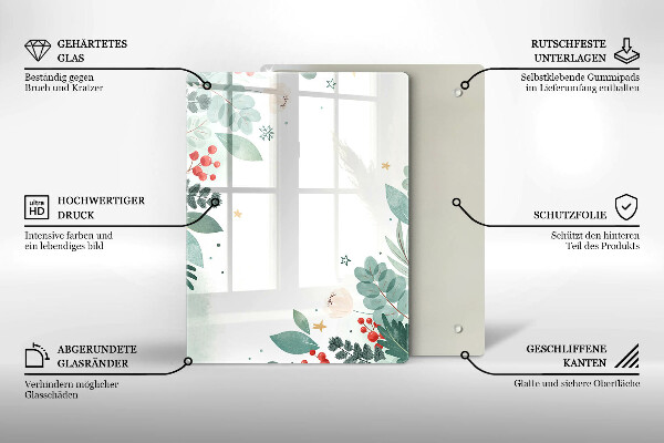 Deska kuchenna szklana Abstrakcja kształty