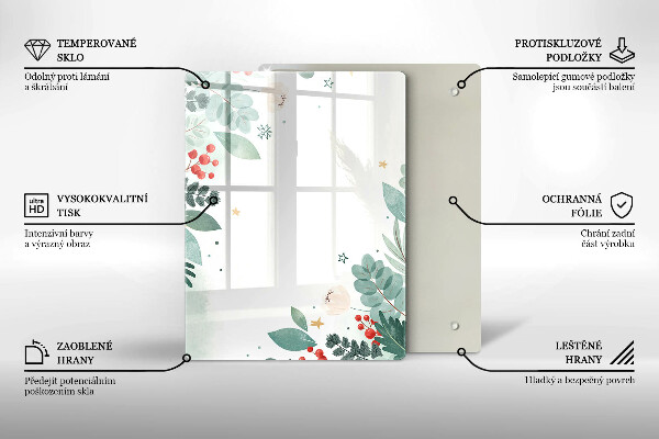 Deska kuchenna szklana Abstrakcja kształty