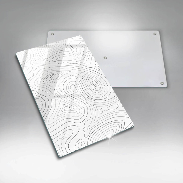 Deska kuchenna szklana Abstrakcja kształty