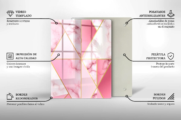 Deska kuchenna szklana Geometria boho kształty