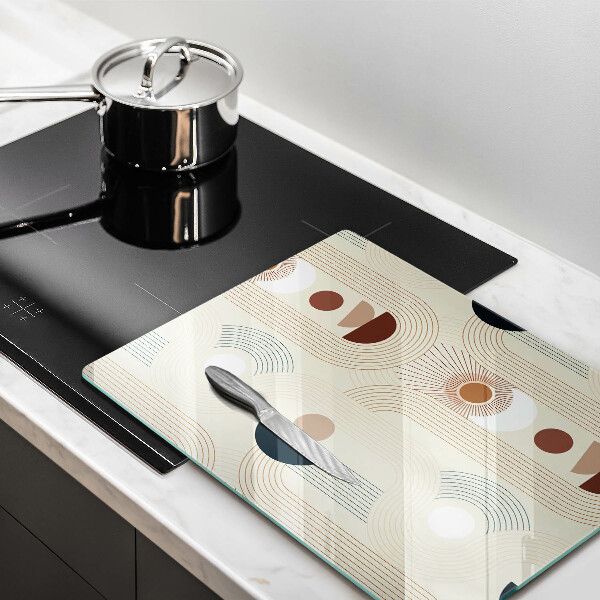 Deska kuchenna szklana Geometria boho kształty