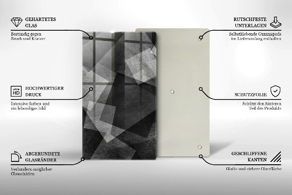 Deska kuchenna szklana Geometryczna abstrakcja