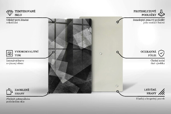 Deska kuchenna szklana Geometryczna abstrakcja
