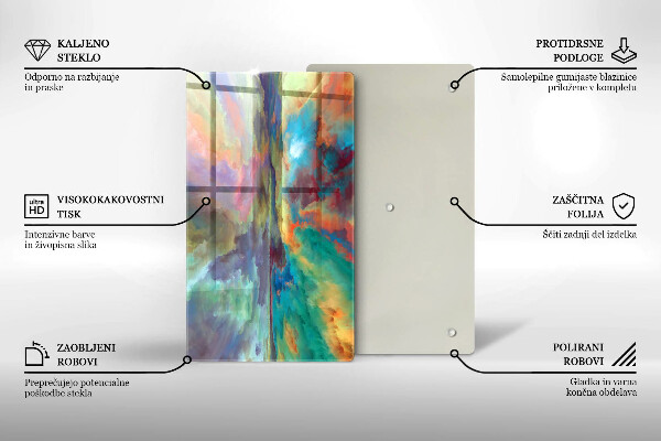 Deska kuchenna szklana Kolorowe niebo
