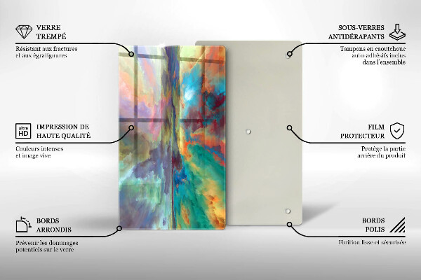 Deska kuchenna szklana Kolorowe niebo