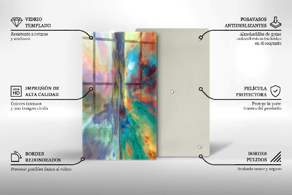 Deska kuchenna szklana Kolorowe niebo