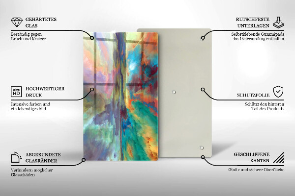 Deska kuchenna szklana Kolorowe niebo