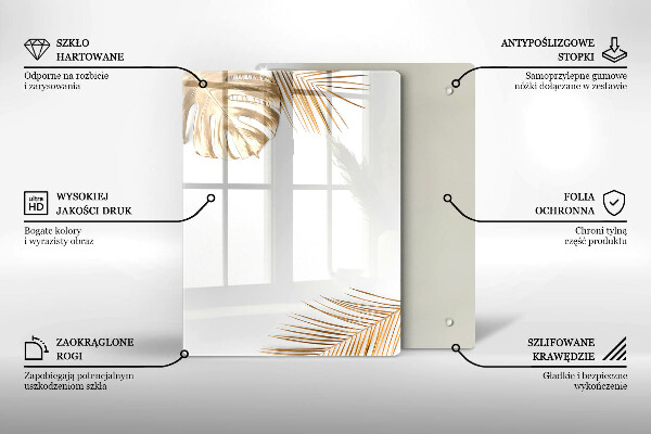 Deska kuchenna szklana Jasny kamień gres