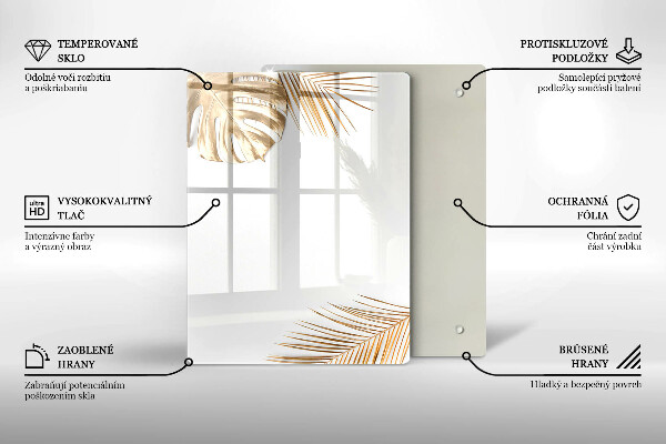 Deska kuchenna szklana Jasny kamień gres