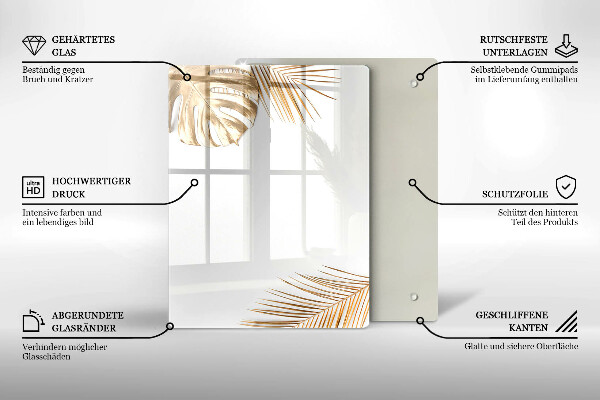 Deska kuchenna szklana Jasny kamień gres