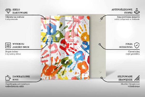 Deska kuchenna szklana Eleganckie tło i złoto