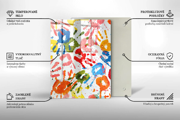 Deska kuchenna szklana Eleganckie tło i złoto