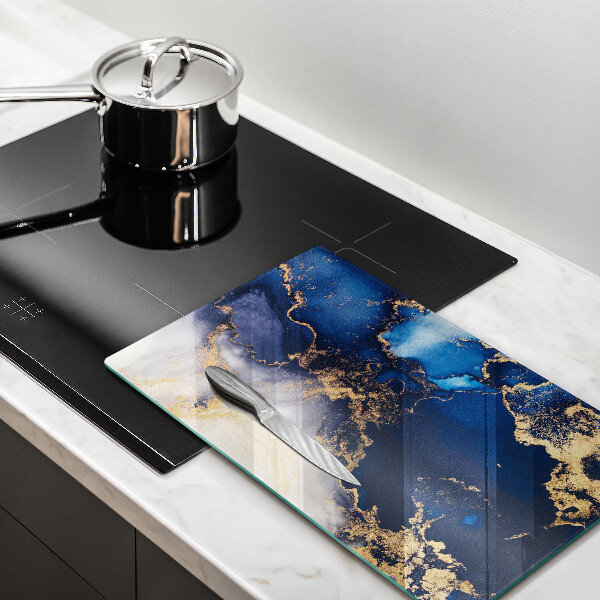 Deska kuchenna szklana Eleganckie tło i złoto