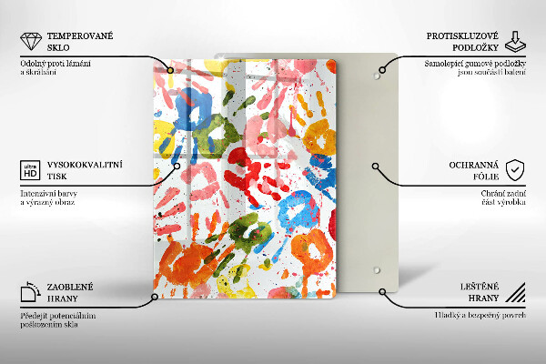 Deska kuchenna szklana Eleganckie tło i złoto