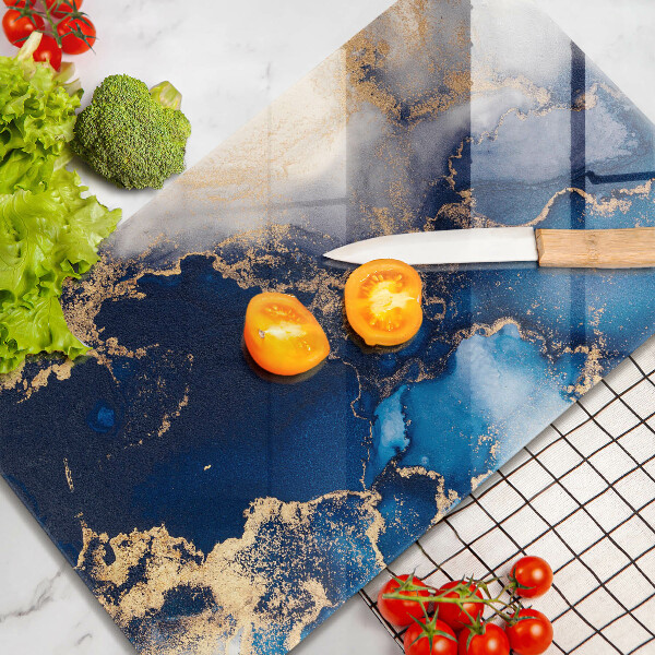 Deska kuchenna szklana Eleganckie tło i złoto