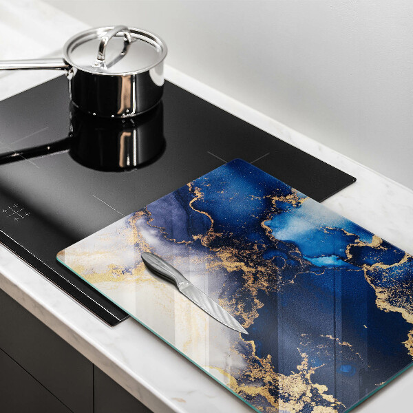 Deska kuchenna szklana Eleganckie tło i złoto