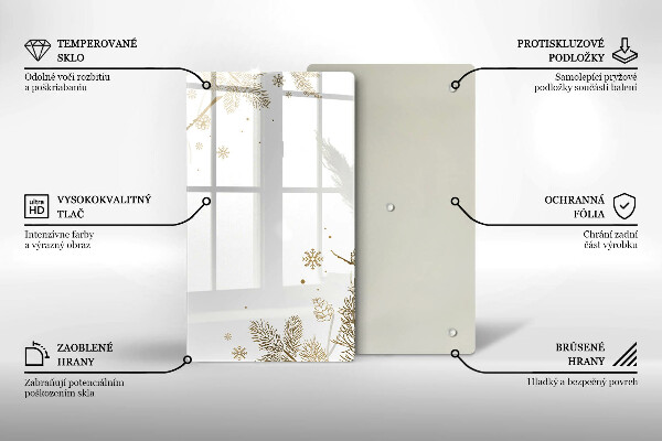 Deska kuchenna szklana Zimowe dekoracje